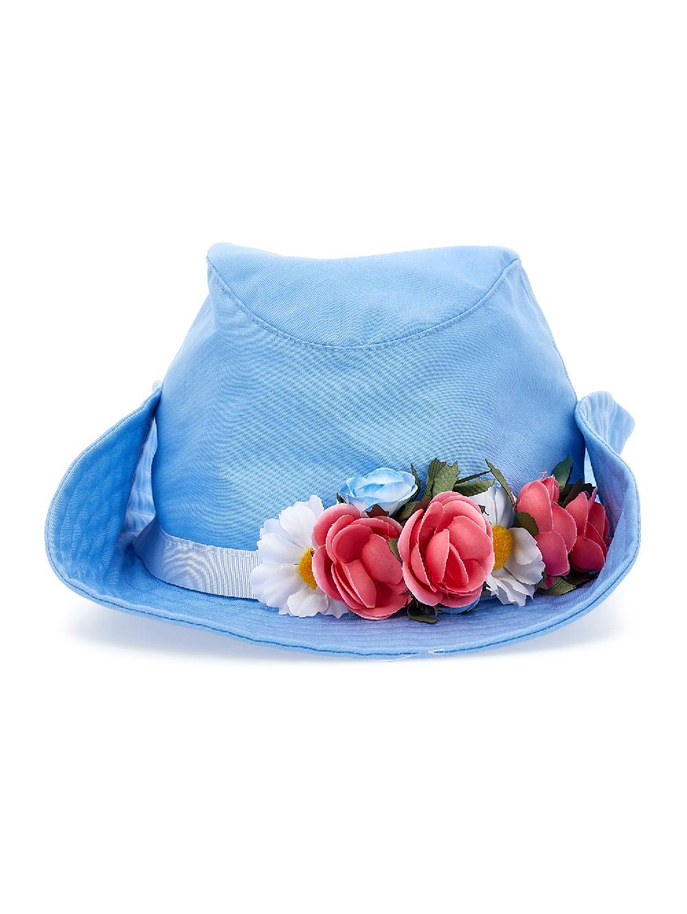 Monnalisa Cappello gabardina con fiori e borchiette In Vendita