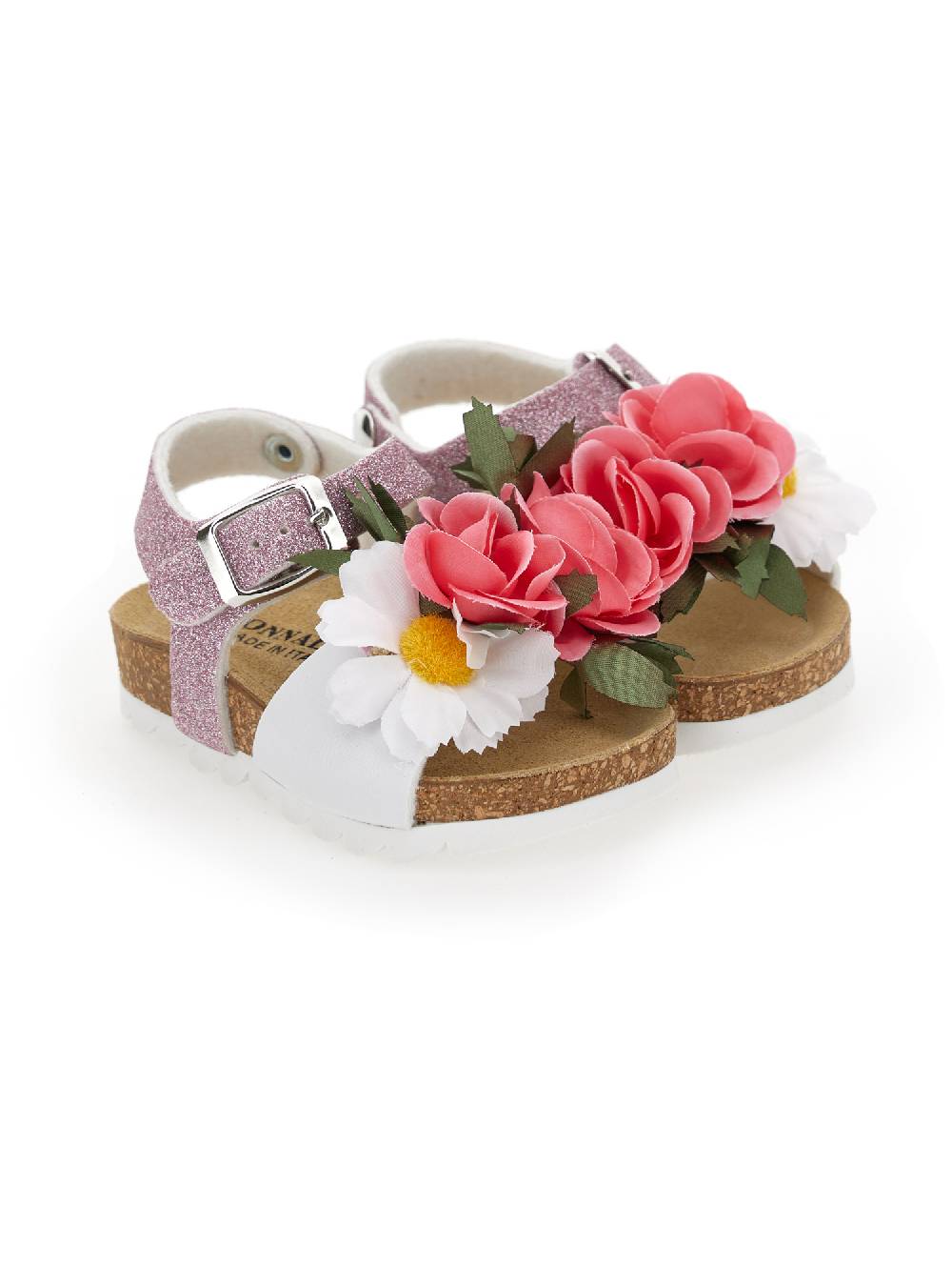 Monnalisa Sandali glitter con fiori 2025