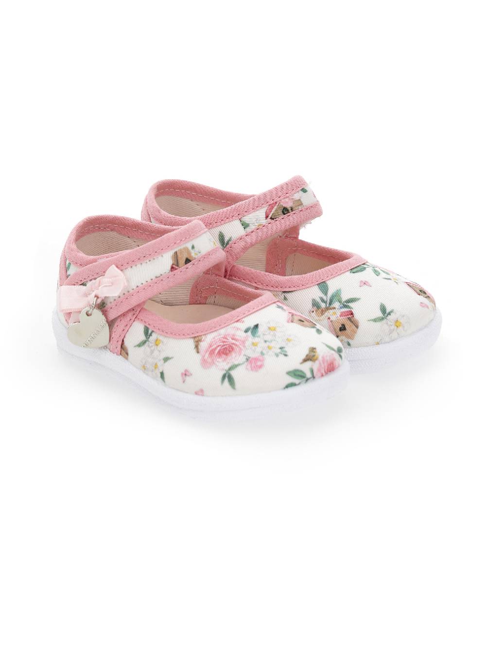 Monnalisa Ballerine gabardine con fiocchetti Vendita