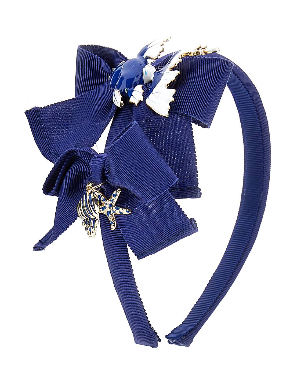 Monnalisa Cerchietto grosgrain e charms Sottocosto