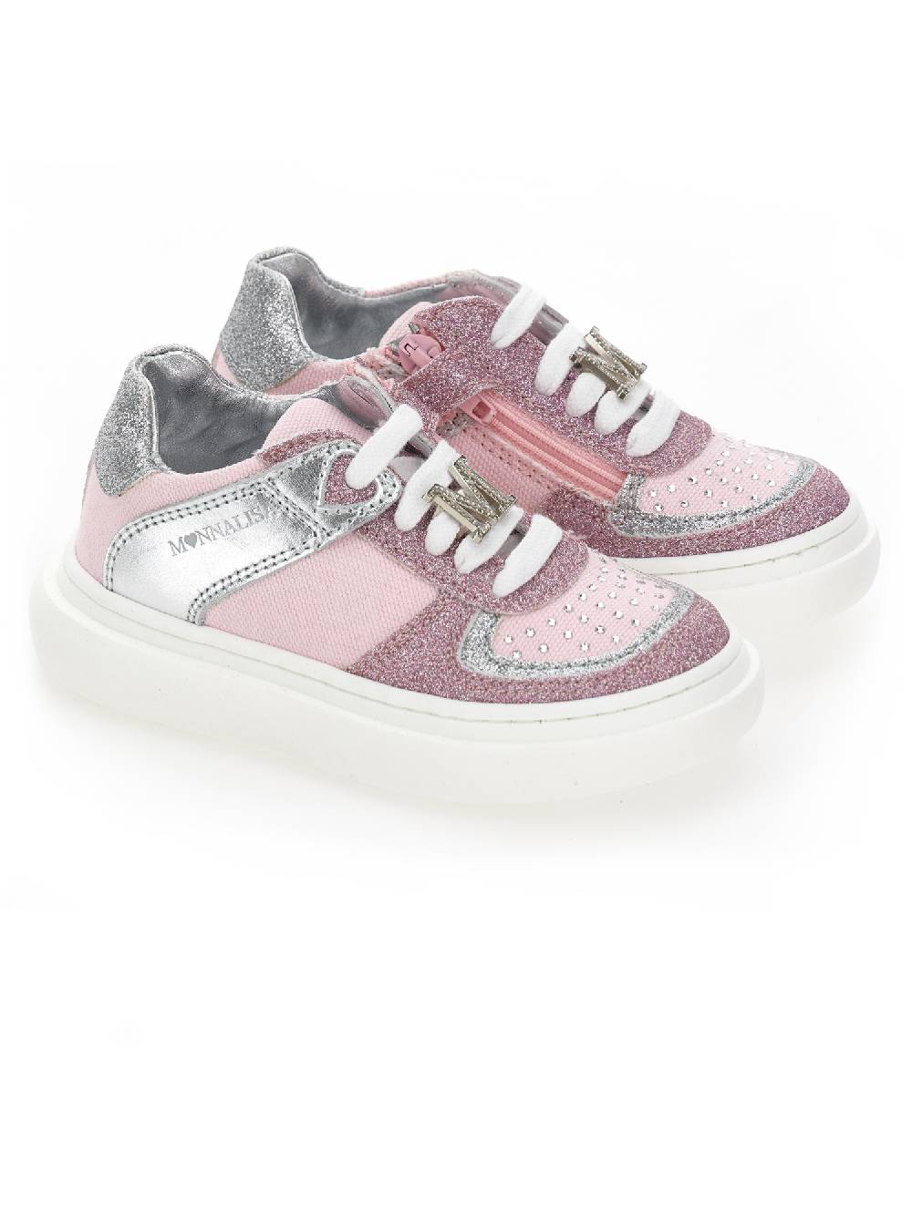 Monnalisa Sneakers glitterate denim Sconti questo mese