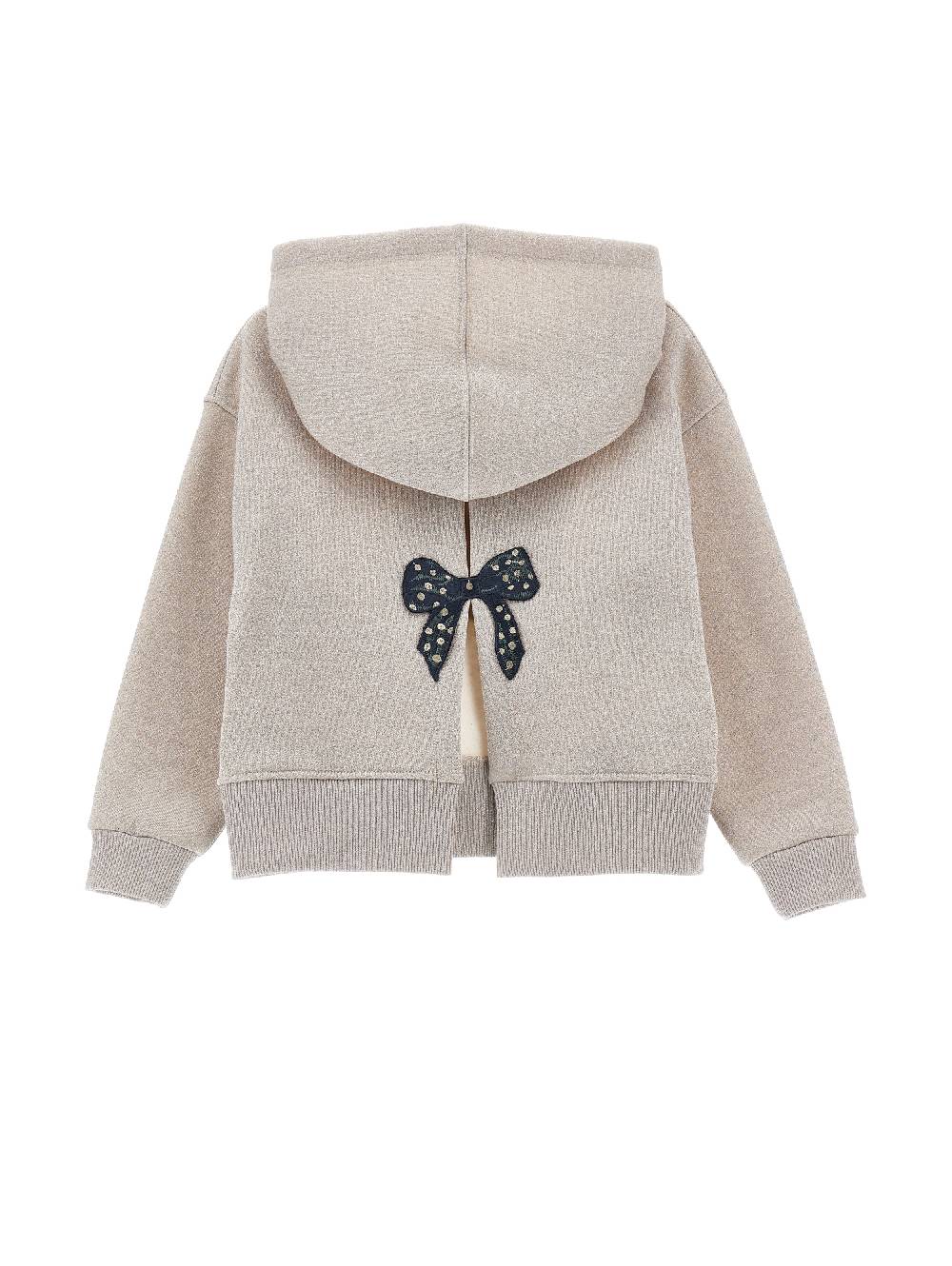 Monnalisa Felpa lurex con cappuccio Hotsell