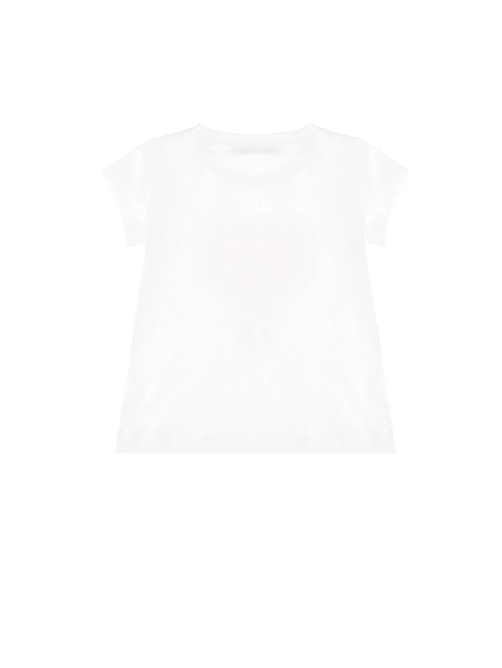 Monnalisa T-shirt cotone stampata con strass Vendita Economica