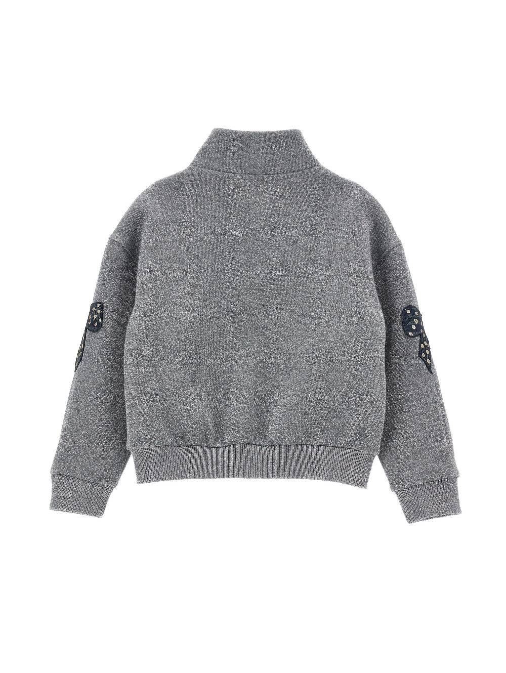 Monnalisa Felpa lurex con fiocchi Convenienza