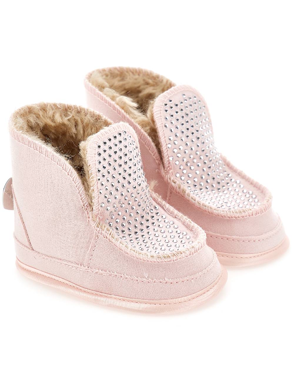 Monnalisa Stivaletti strass peluche Hotsell