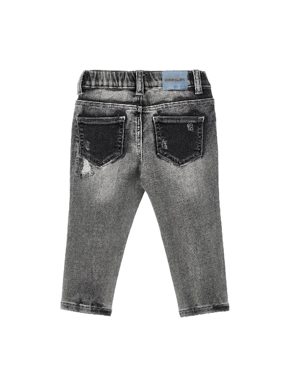 Monnalisa Pantaloni denim con ricami Novità