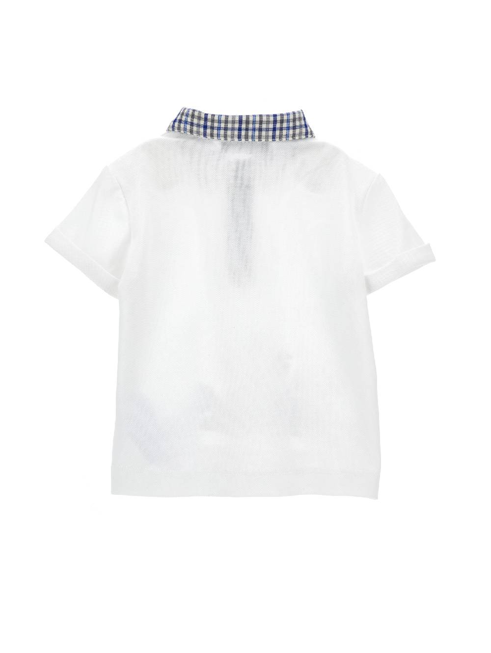 Monnalisa Polo piquet con colletto check Offerta