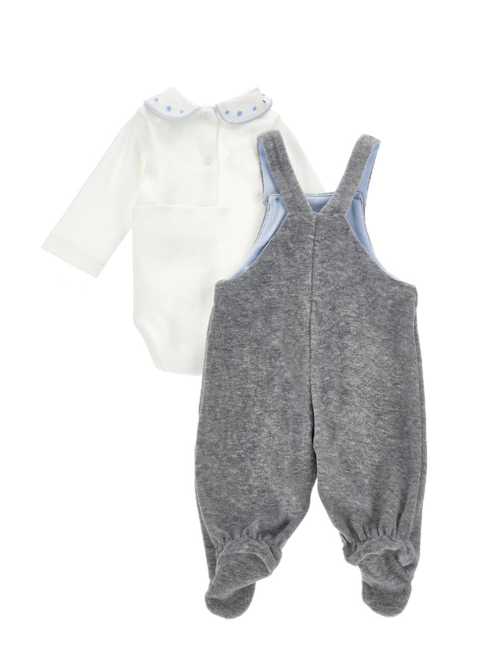 Monnalisa Completo cotone ciniglia salopette Hotsell