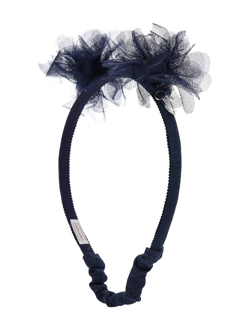 Monnalisa Cerchietto per capelli in tulle pom pon Nuova
