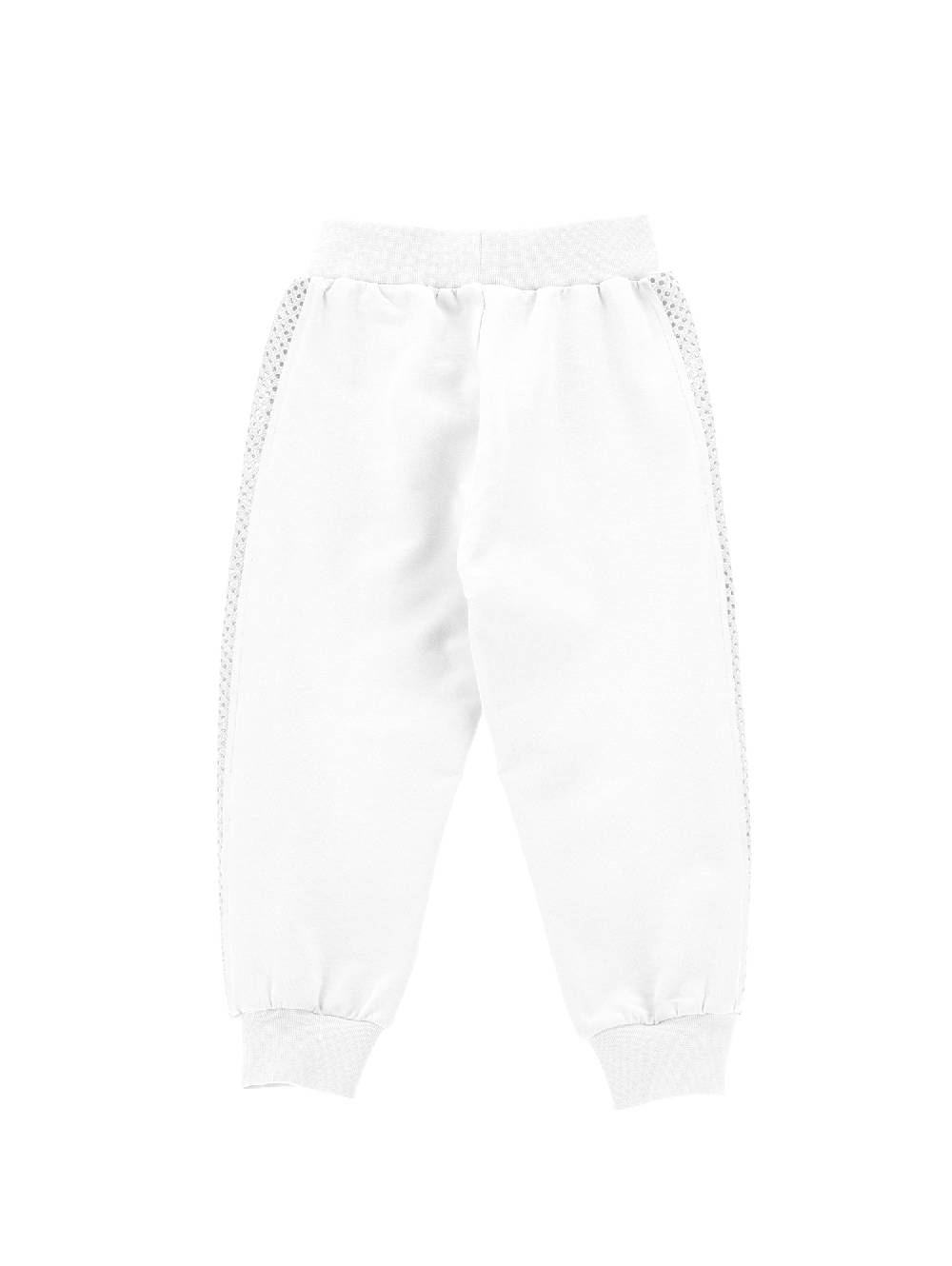 Monnalisa Jogger ricamato con strass In Linea