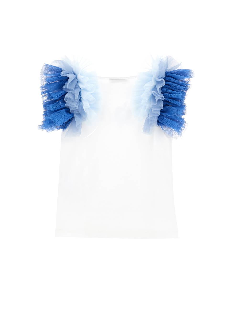 Monnalisa T-shirt jersey con galette e LOVE Sottocosto