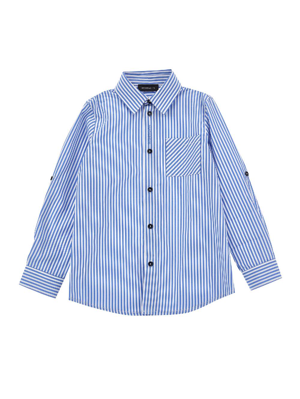 Monnalisa Camicia tessuto bacchettina