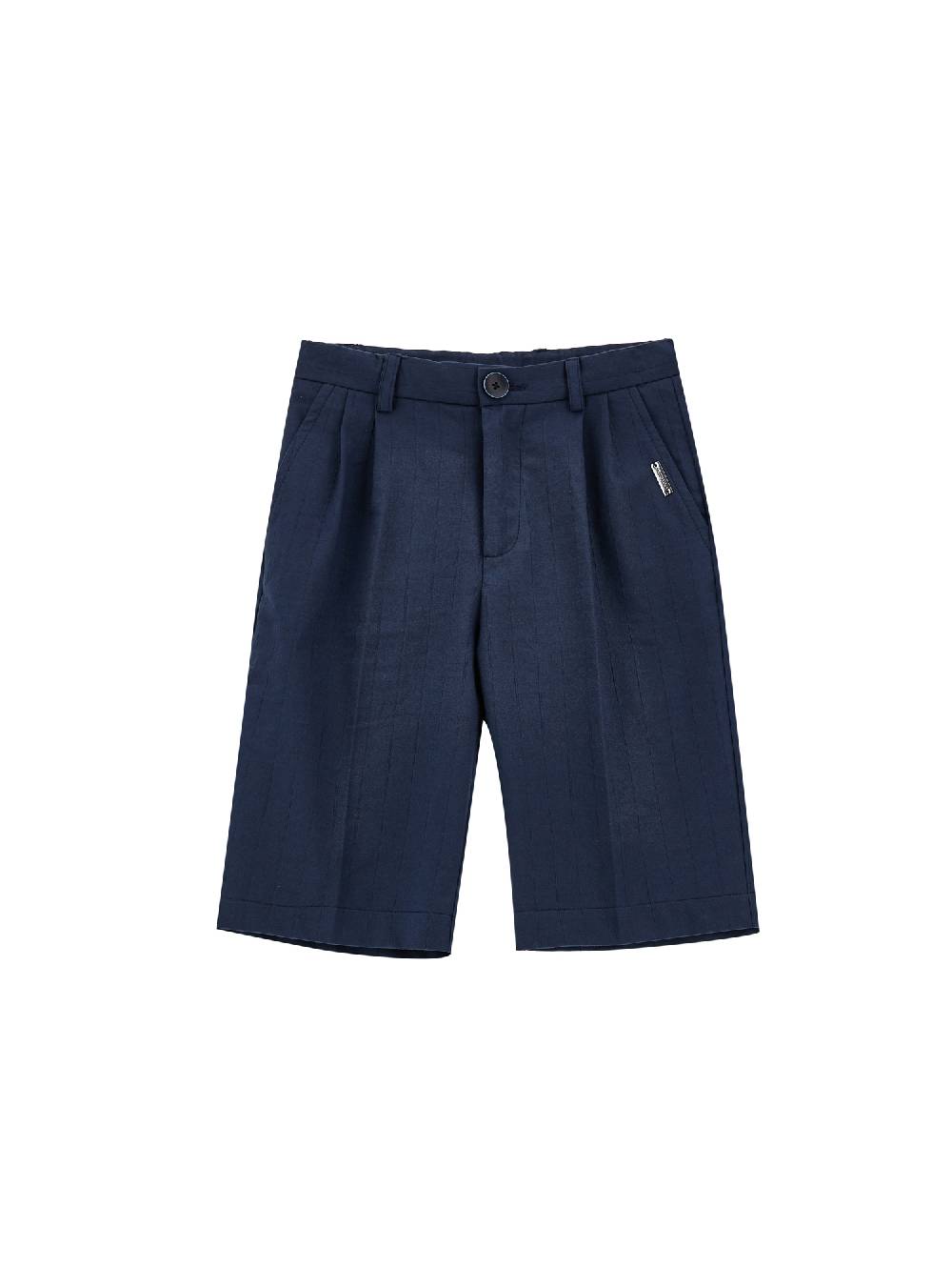 Monnalisa Bermuda gessato monocolore