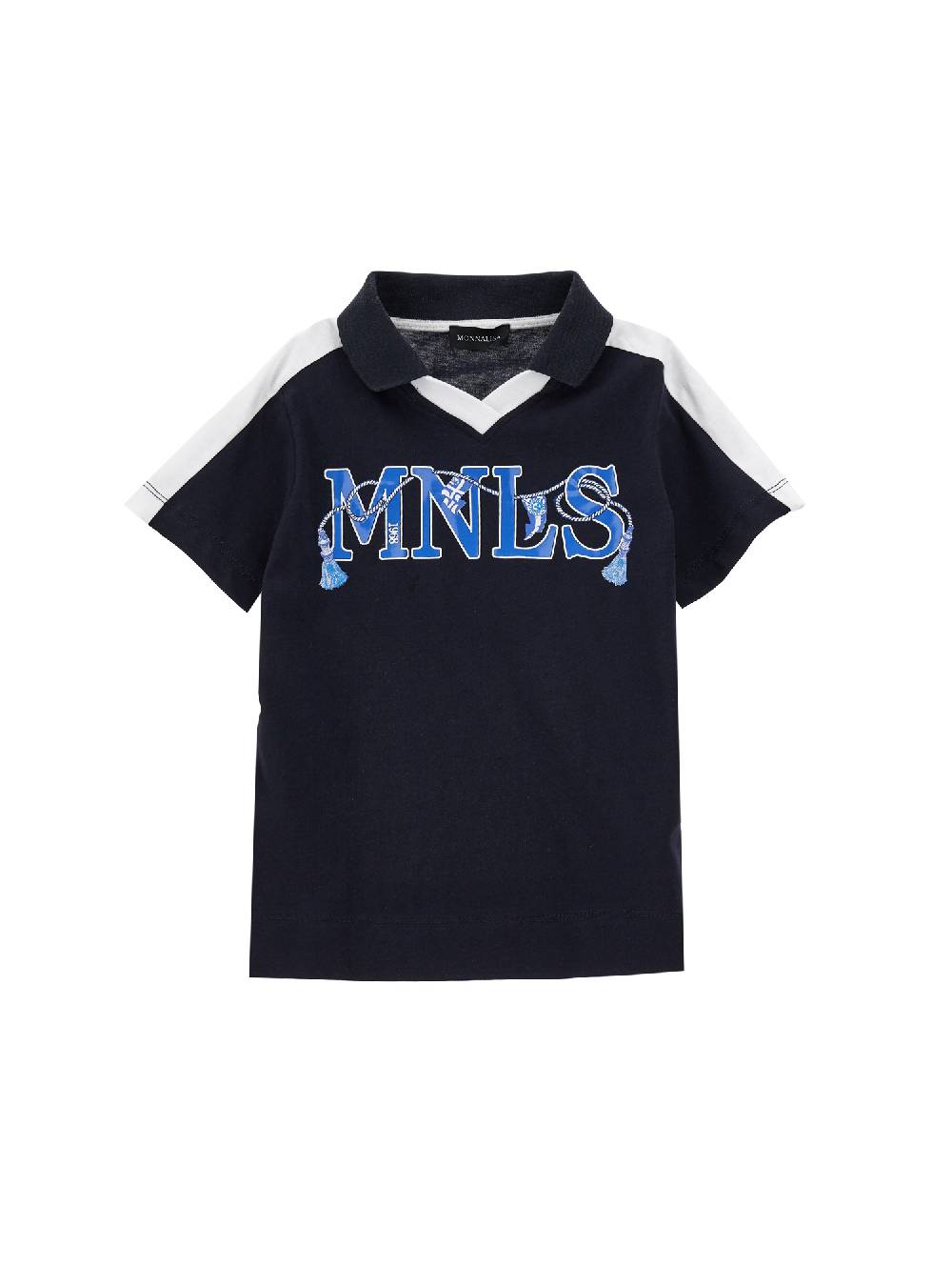 Monnalisa T-shirt colletto maglia da calciatore In Linea