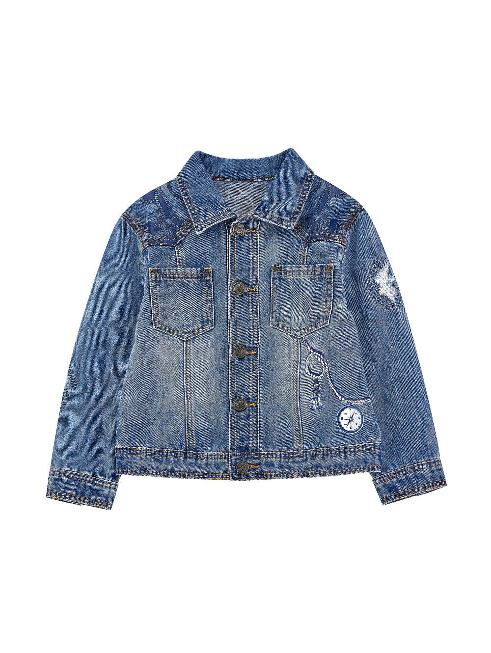 Monnalisa Giubbino jeans cinquetasche Consegna Veloce