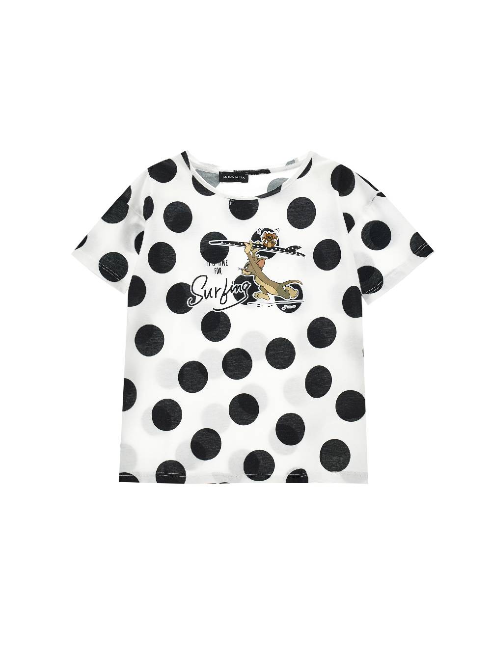 Monnalisa T-shirt cotone pois Tom e Jerry