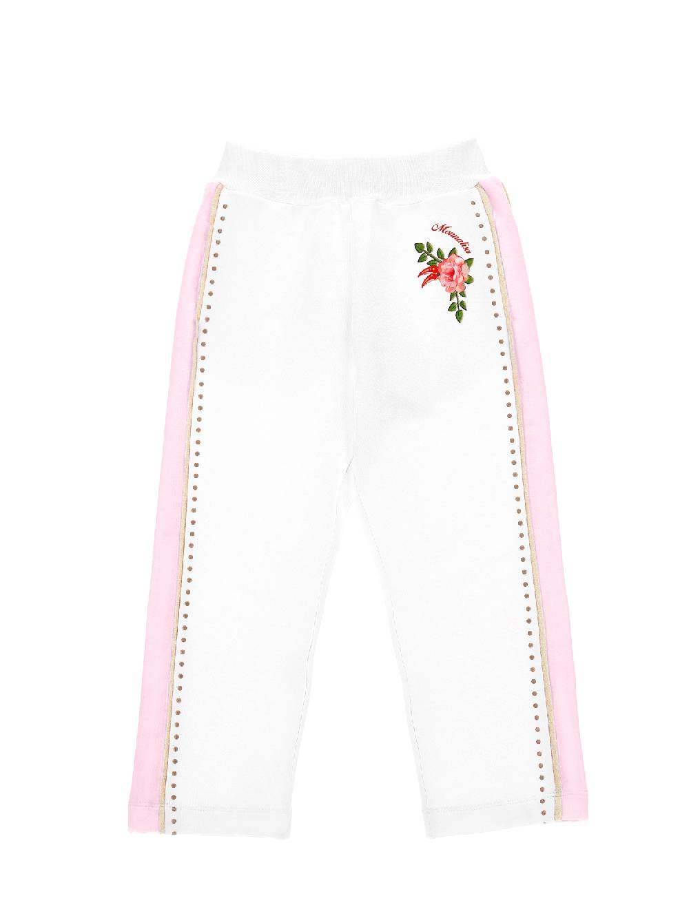 Monnalisa Jogger felpa con borchiette