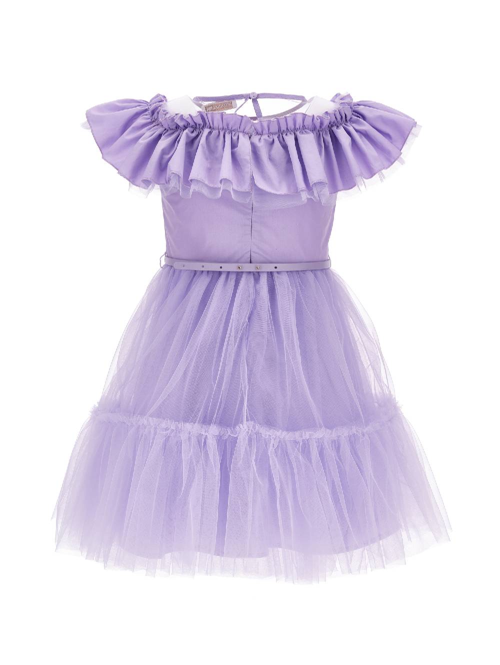 Monnalisa Abito tulle con volant Prezzo basso
