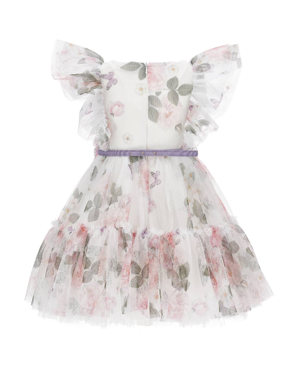 Monnalisa Abito tulle stampa rose Ultimi tre giorni