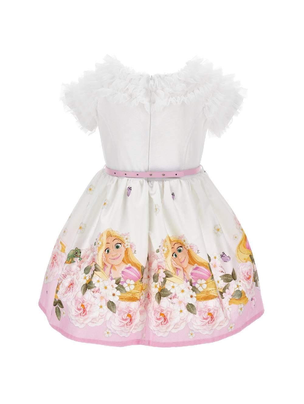 Monnalisa Abito popeline tulle Rapunzel Fino al 55% di sconto