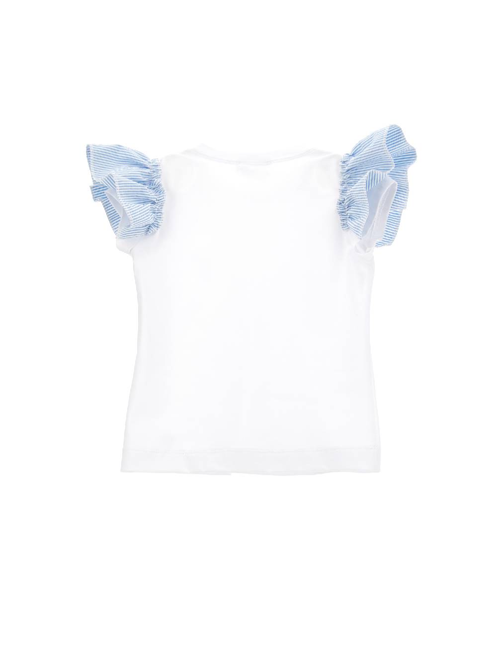Monnalisa T-shirt cotone organico volants In vendita