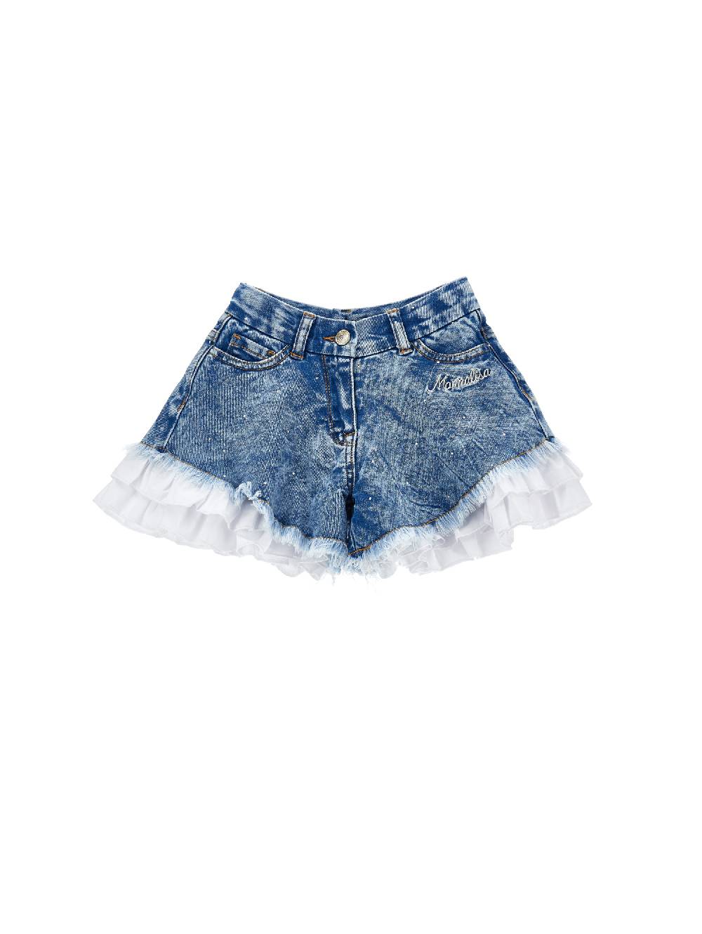 Monnalisa Short cinquetasche strass