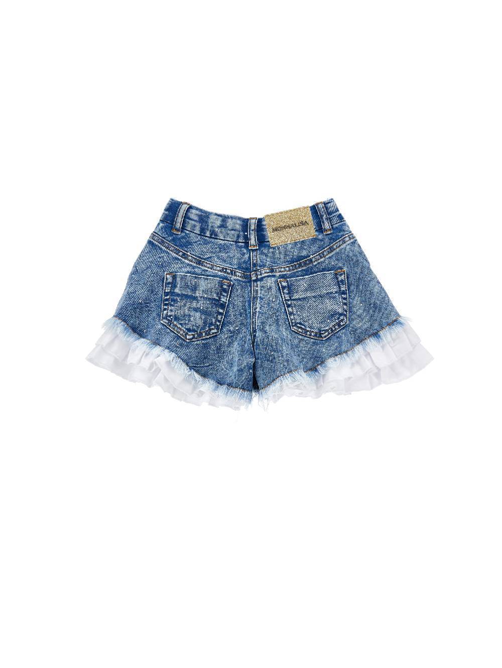 Monnalisa Short cinquetasche strass Nuovo