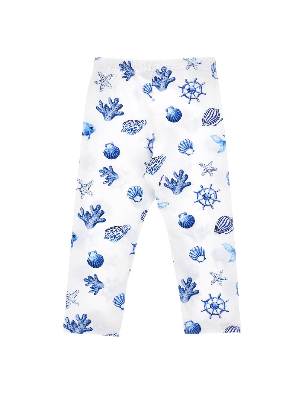 Monnalisa Leggings jersey stampa marine Promozione
