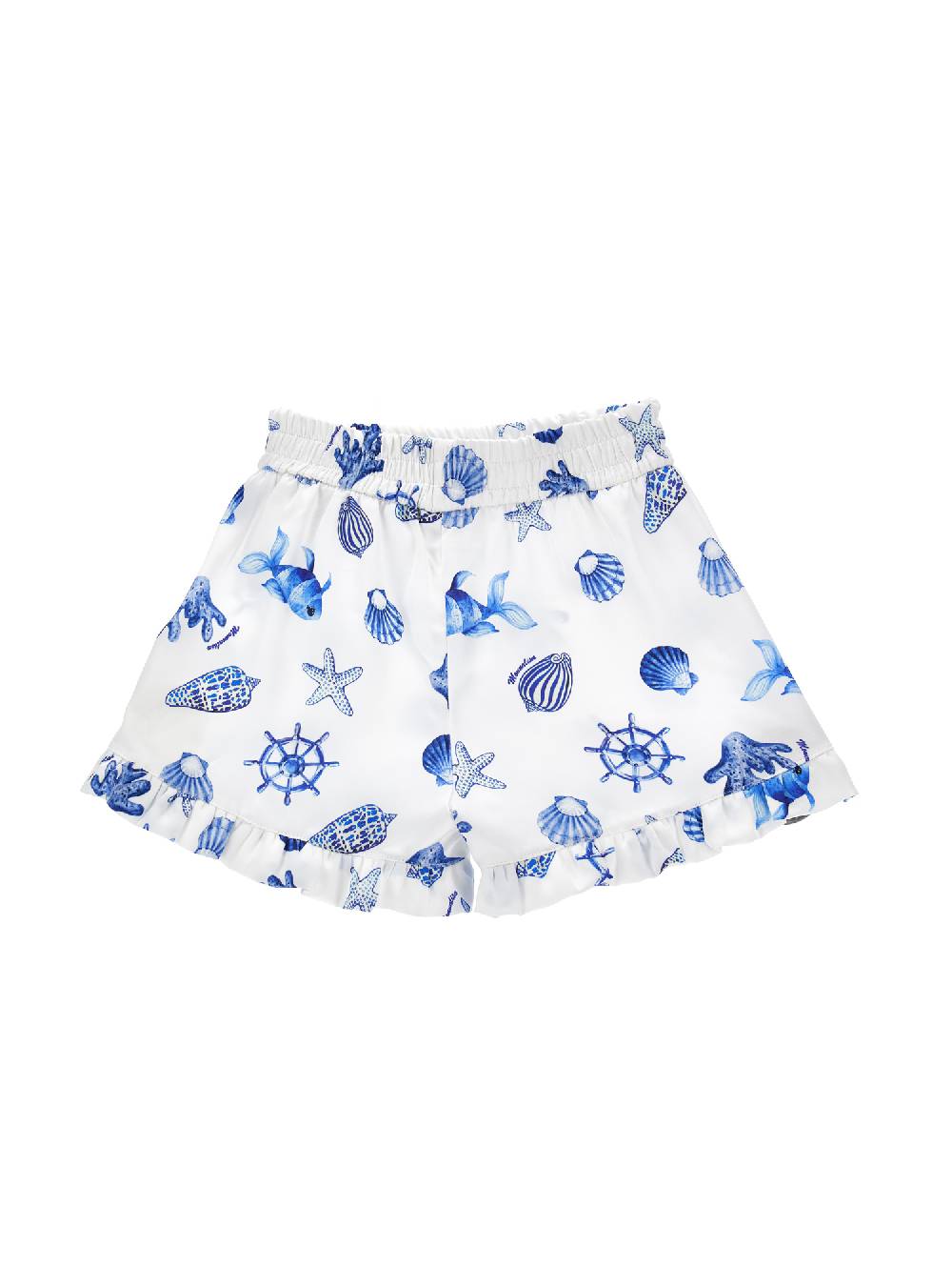 Monnalisa Shorts rasetto stampa marine Moda