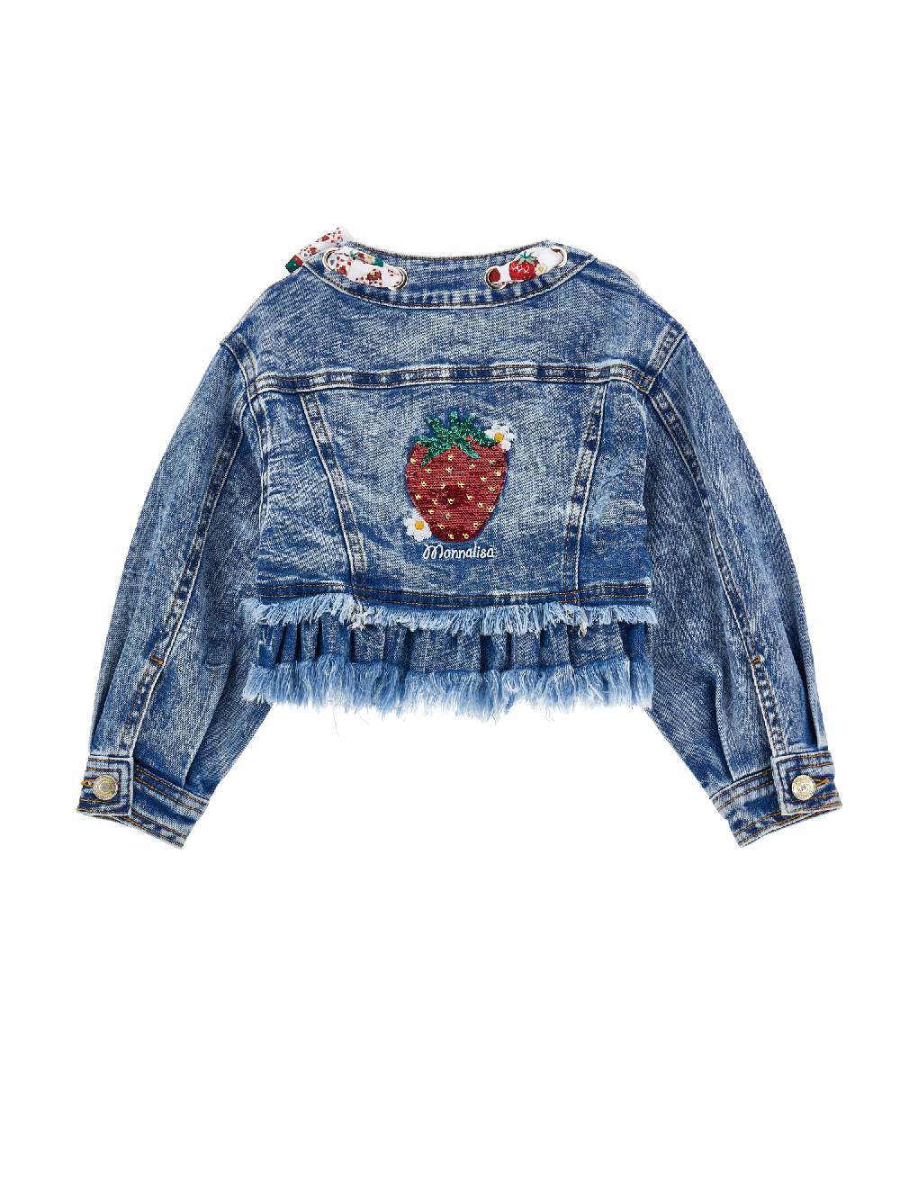 Monnalisa Giacchino jeans foulard Offerta speciale