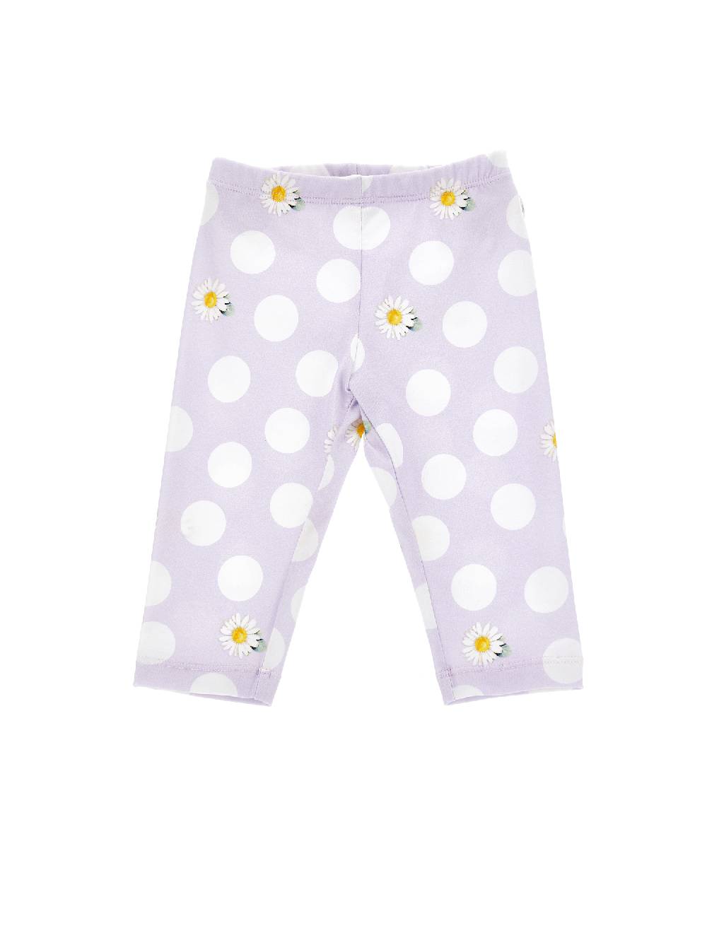 Monnalisa Leggings jersey margherite e pois Negozi Online