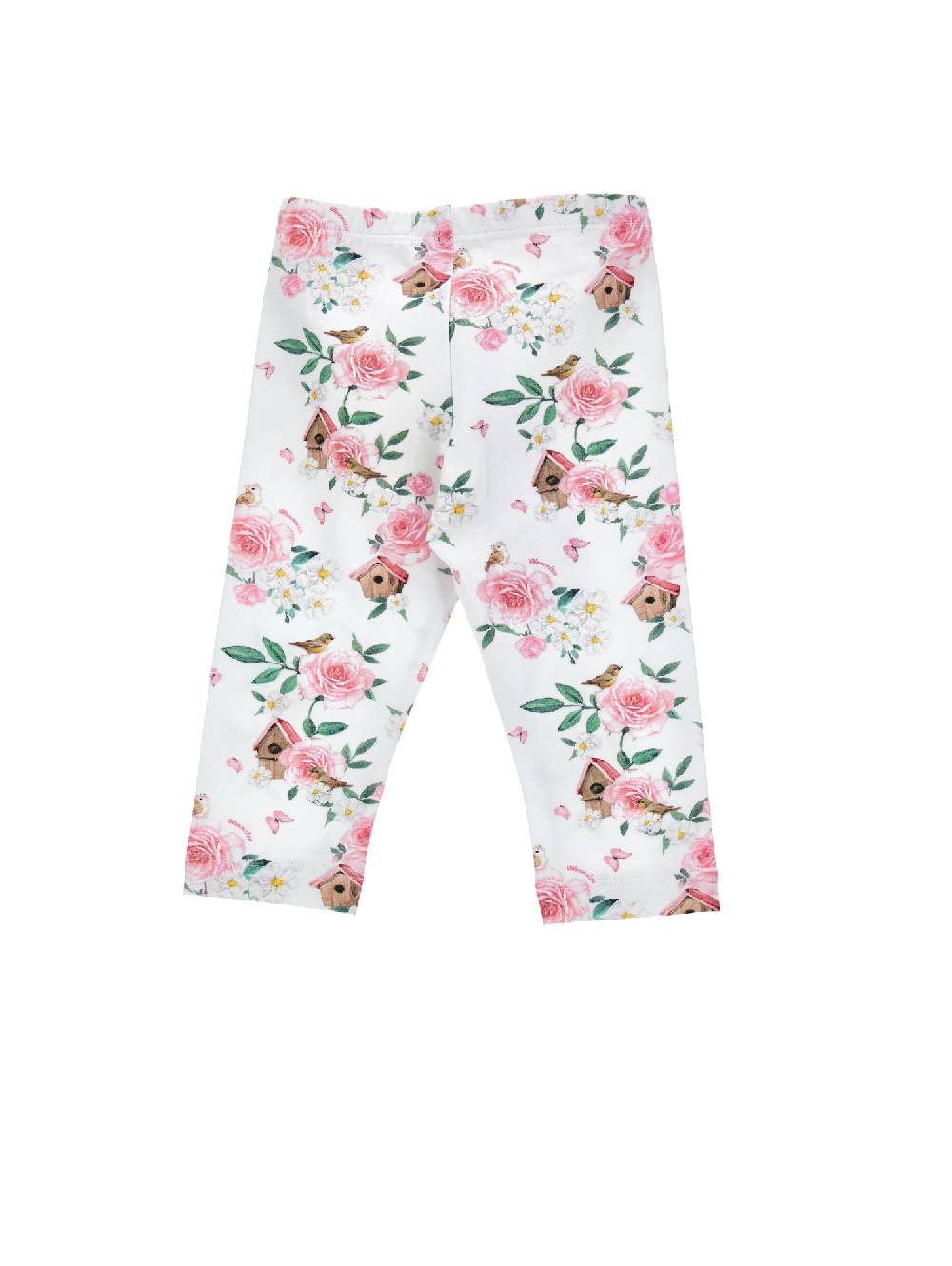 Monnalisa Leggings cotone stampa floreale Consegna Veloce
