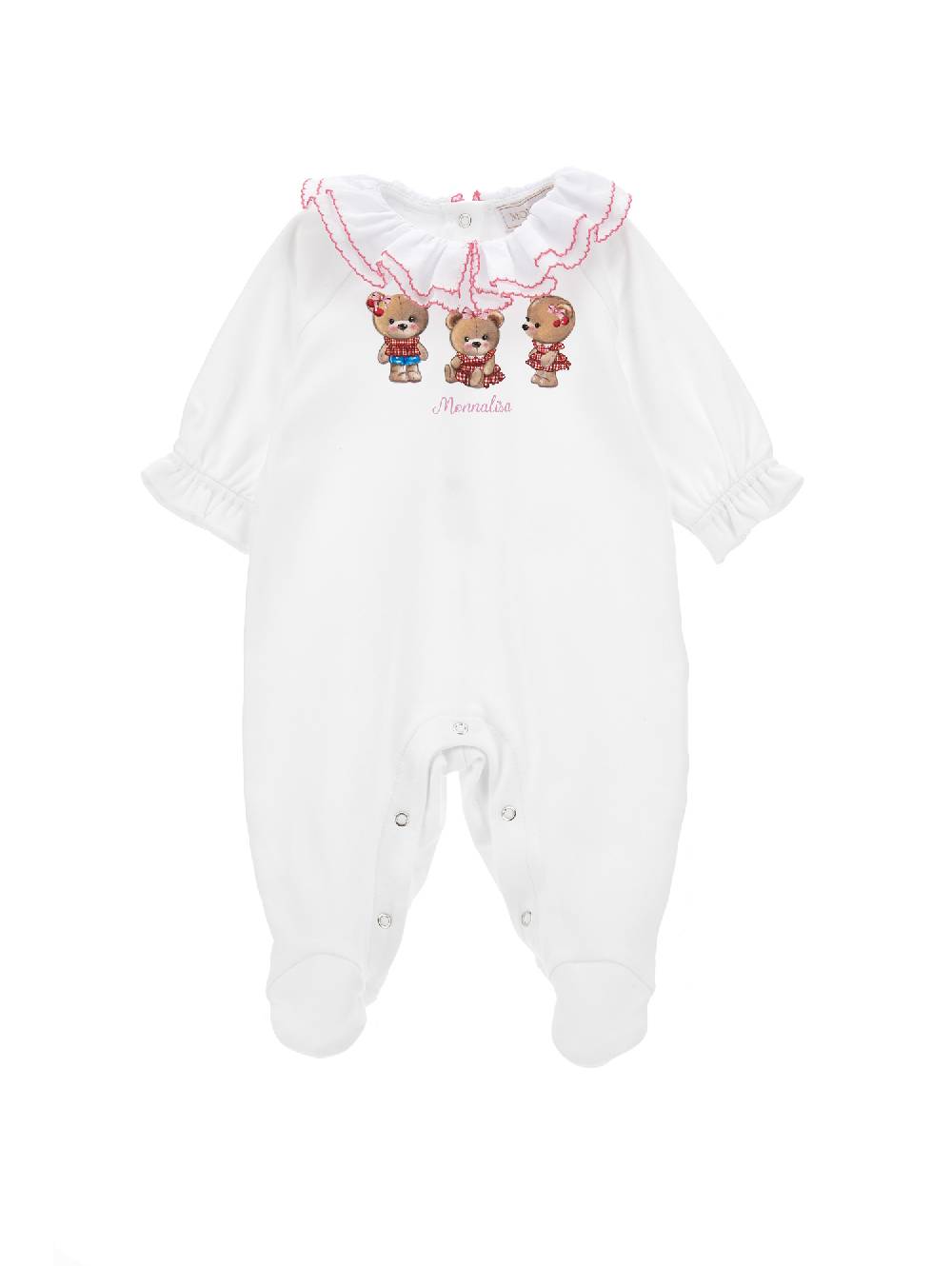 Monnalisa Tutina cotone teddy bear Grande vendita
