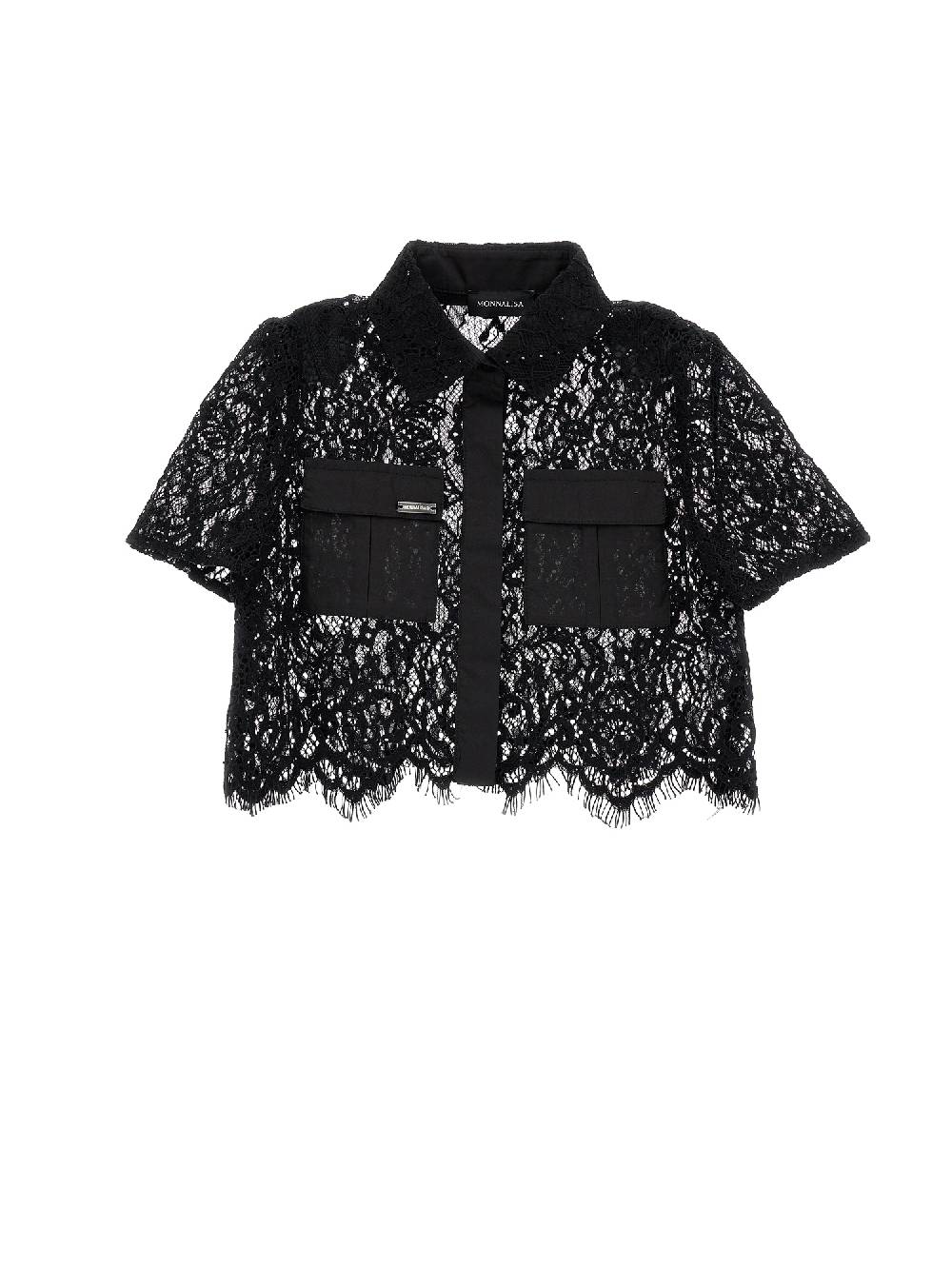 Monnalisa Camicia pizzo cropped Offerta Anniversario