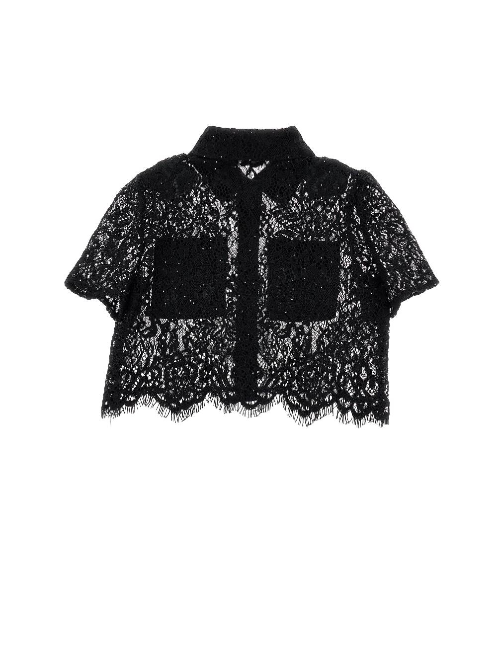 Monnalisa Camicia pizzo cropped Offerta Anniversario