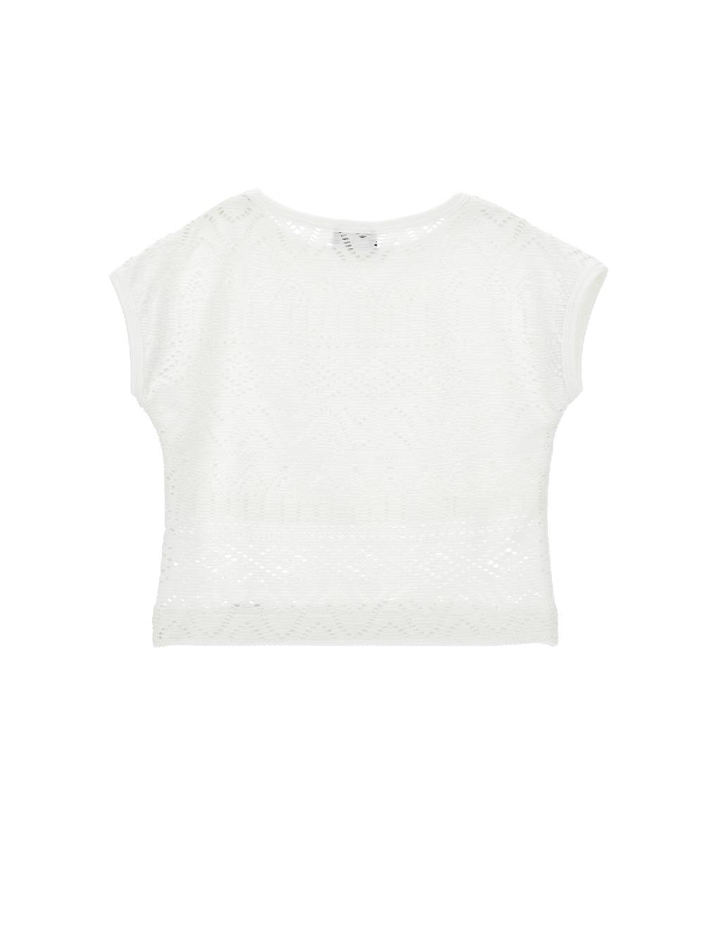 Monnalisa Top jersey traforato Duty-free
