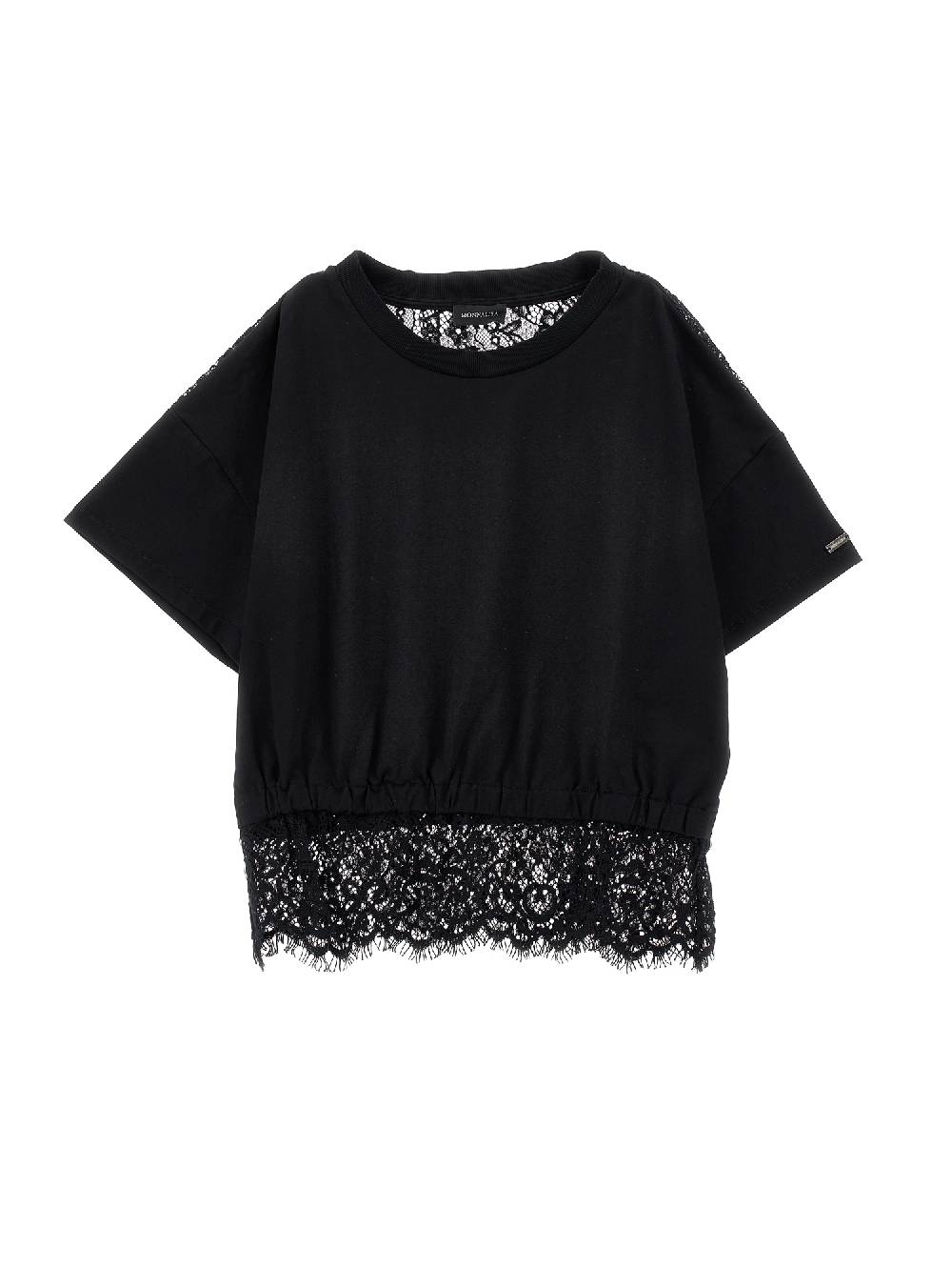 Monnalisa T-shirt cropped con pizzo Qualità Garantita