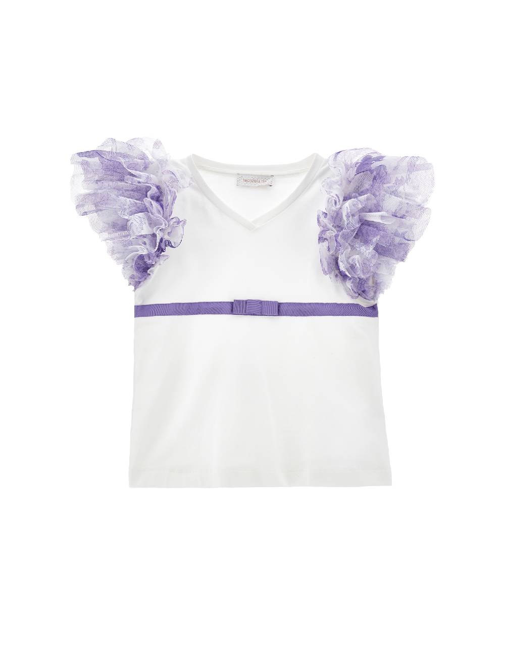 Monnalisa T-shirt con maniche tulle Offerta natalizia