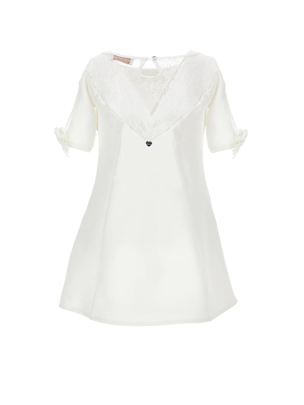 Monnalisa Abito crepe e pizzo Offerta San Valentino