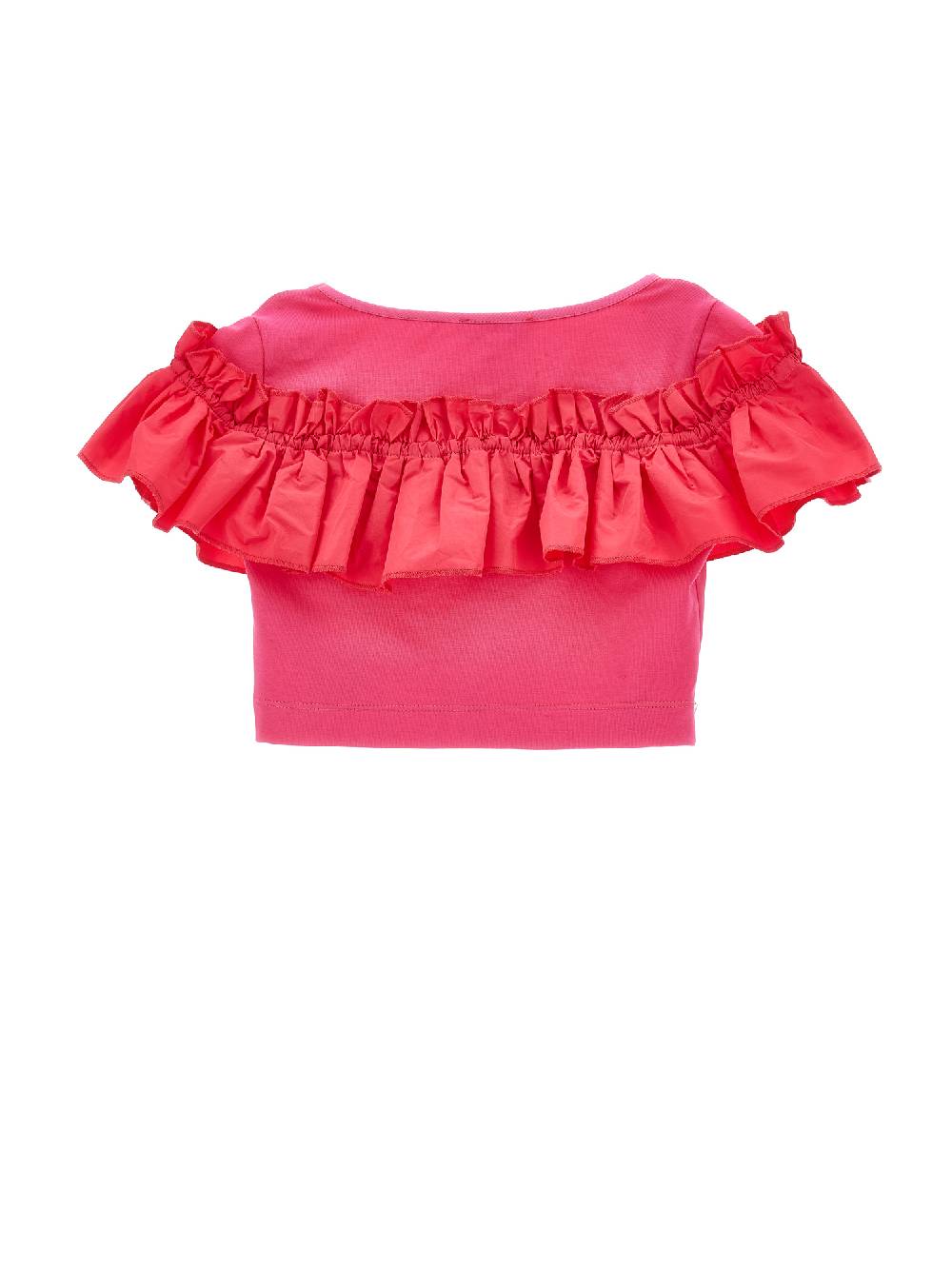 Monnalisa Top cotone con rouches Smaltimento dello stoccaggio
