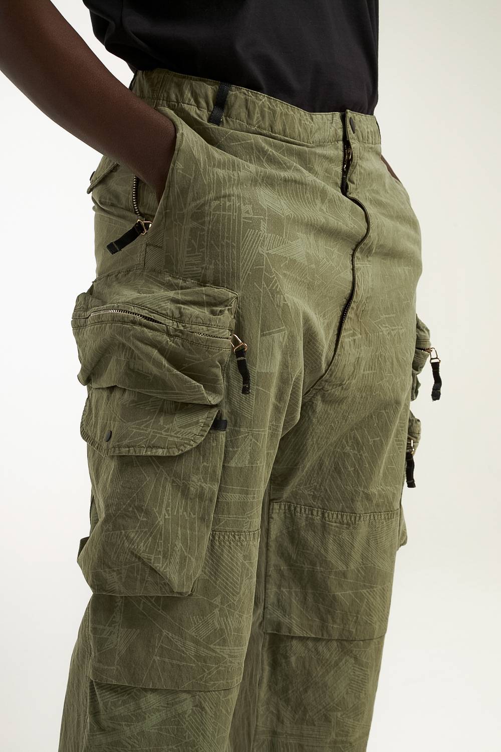 NemeN NMN_I22039P/1_177 [JAVA MULTIPOCKET PARACHUTE PANT] Soddisfazione Garantita