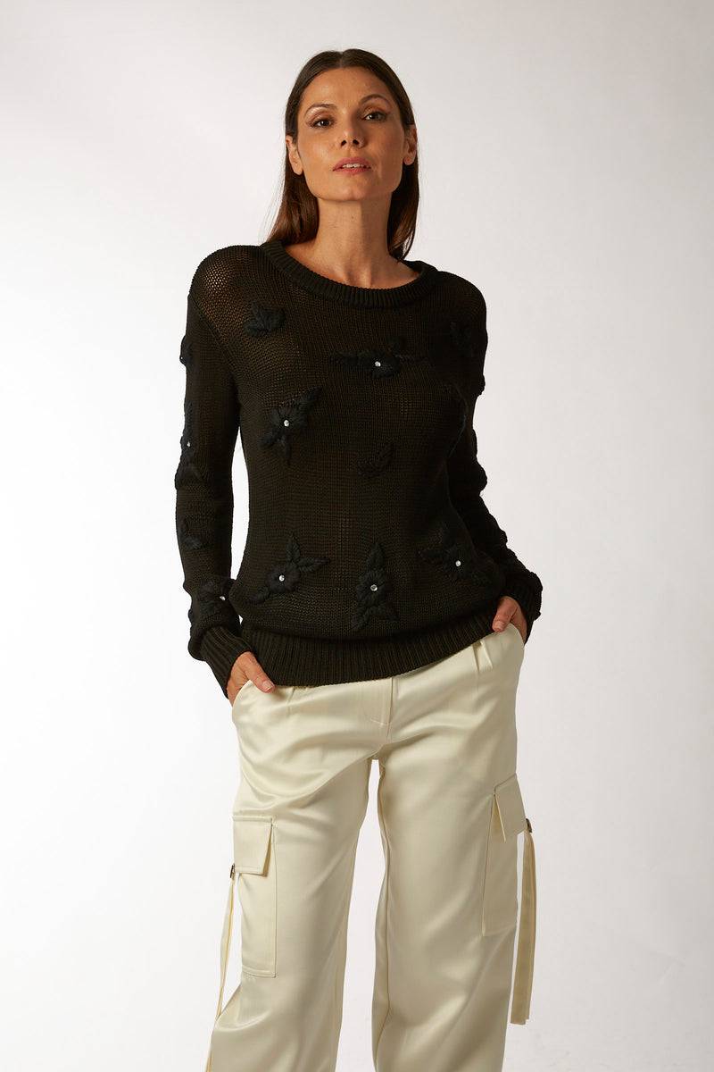 La Kore CITTA DEL MESSICO sweater with yarn embroidery Negozio