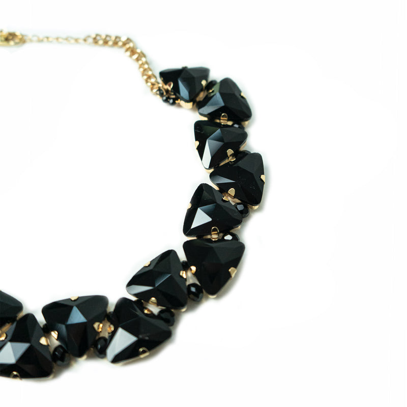 La Kore Collana con pietre nere Saldi Di Fabbrica