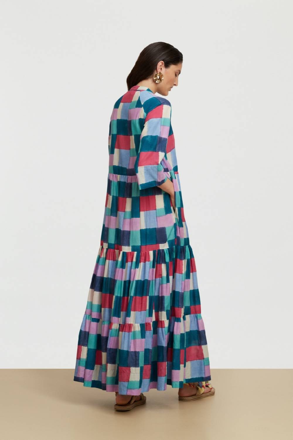﻿Lisa Corti abito rambagh geesband peacock Nuova