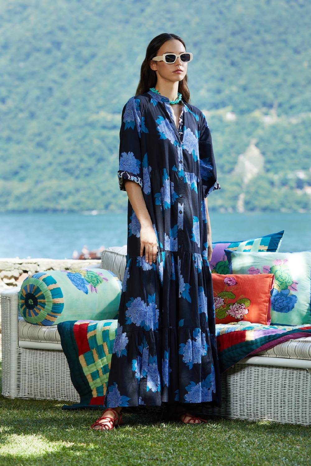 Lisa Corti abito rambagh abhanery peony payne Moda