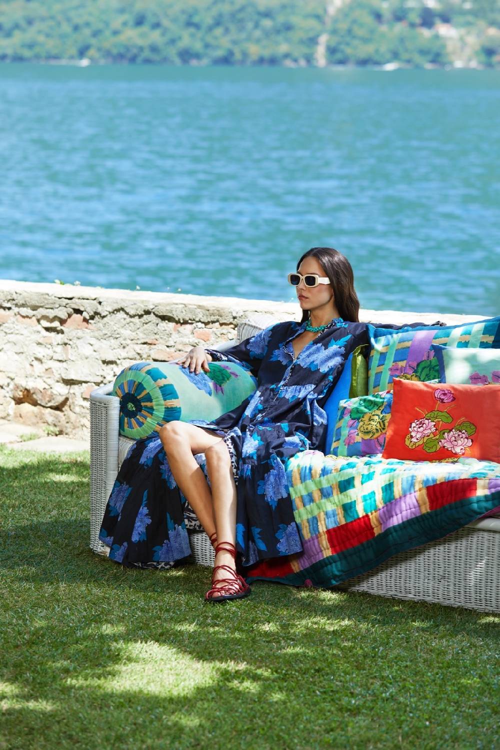 Lisa Corti abito rambagh abhanery peony payne Moda