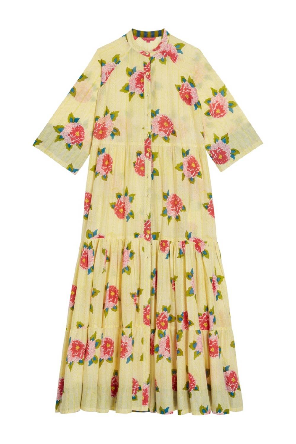 Lisa Corti abito rambagh barwara light yellow In Linea