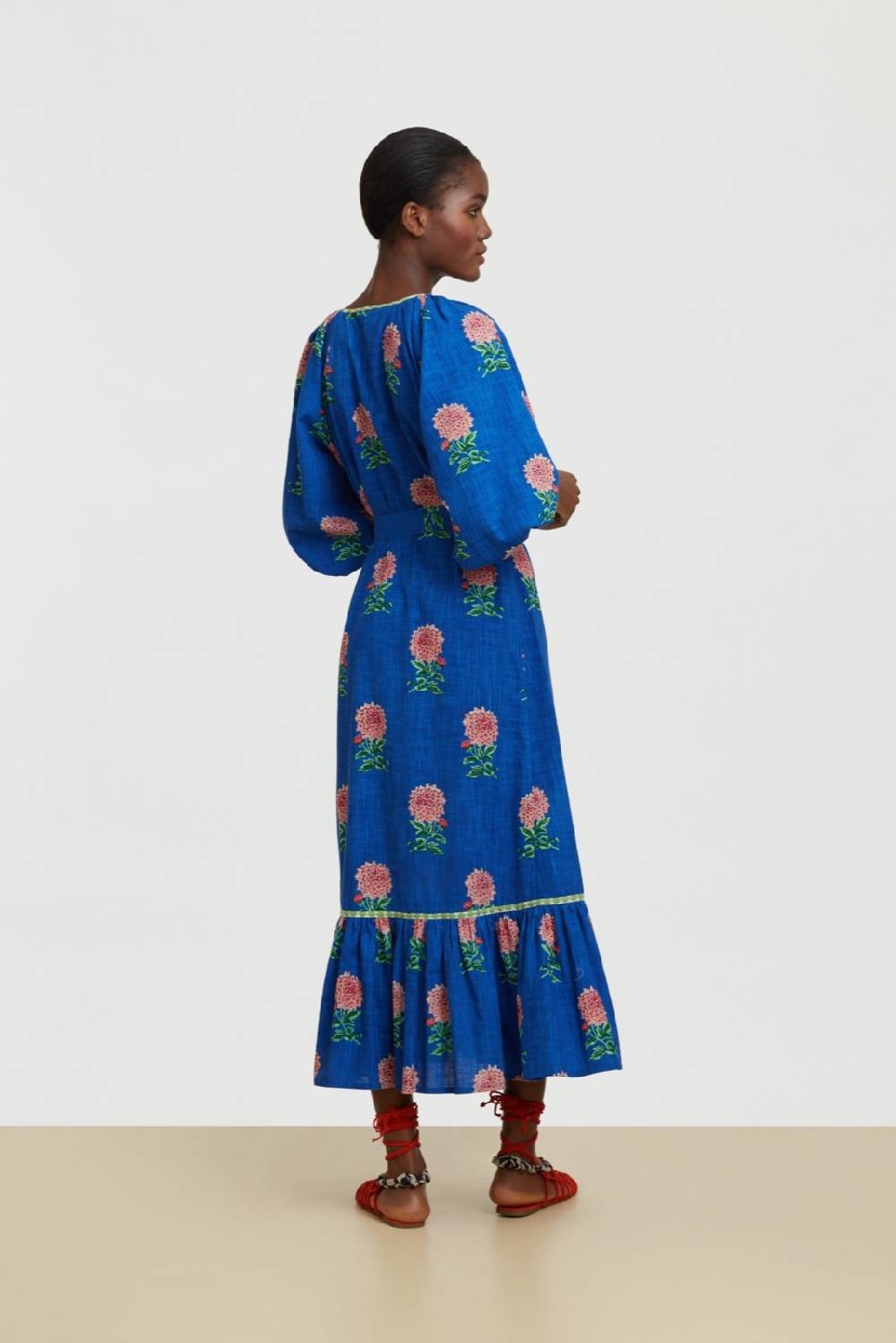 Lisa Corti abito mandili mamagoto royal blue Nuovo