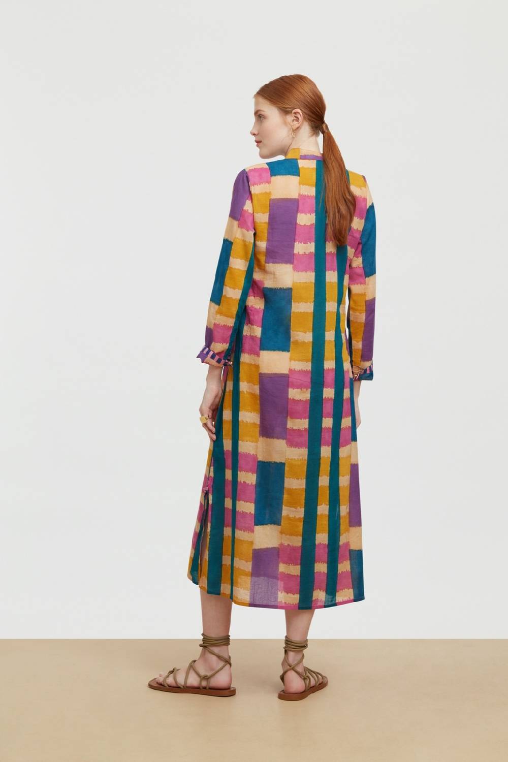 Lisa Corti kurta lunga aperta ankara mustard Shopping Online