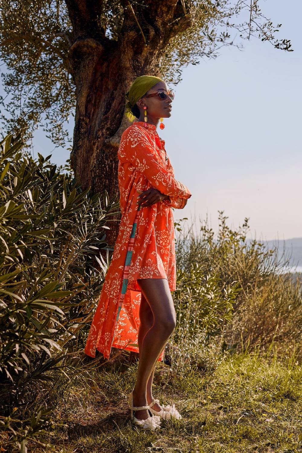 Lisa Corti kurta lunga aperta kandem design coral Affare Del Giorno